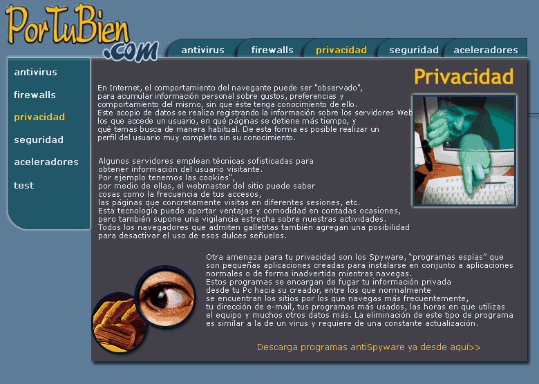 Web sobre seguridad informática, 2003